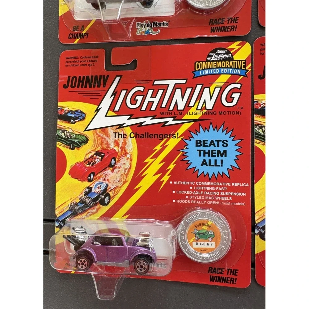 Set of 4 Johnny Lightning The Challengers Series Diecast Model Cars NOS Vintage